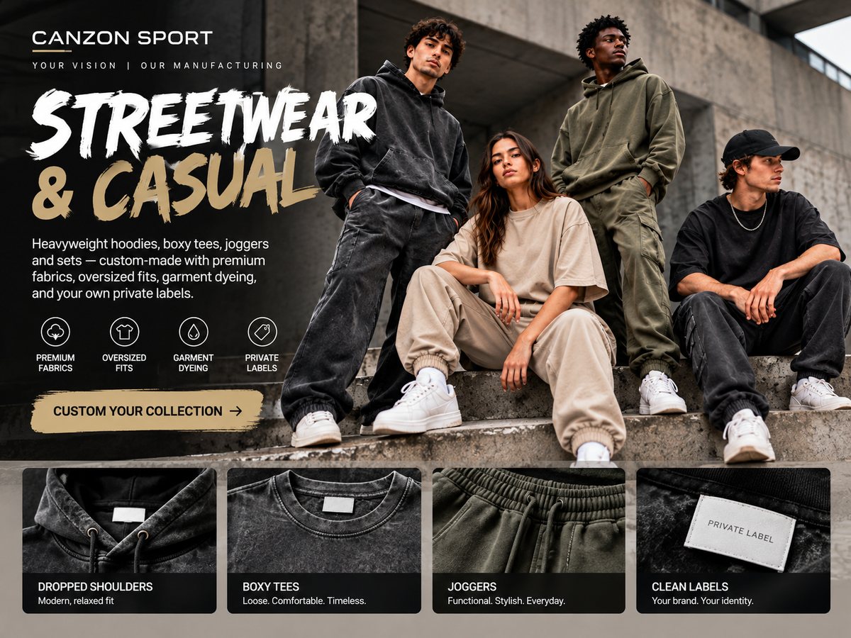 Streetwear & Casual manufactured by Canzon Sport