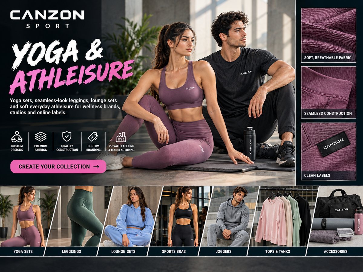 Yoga & Athleisure manufactured by Canzon Sport