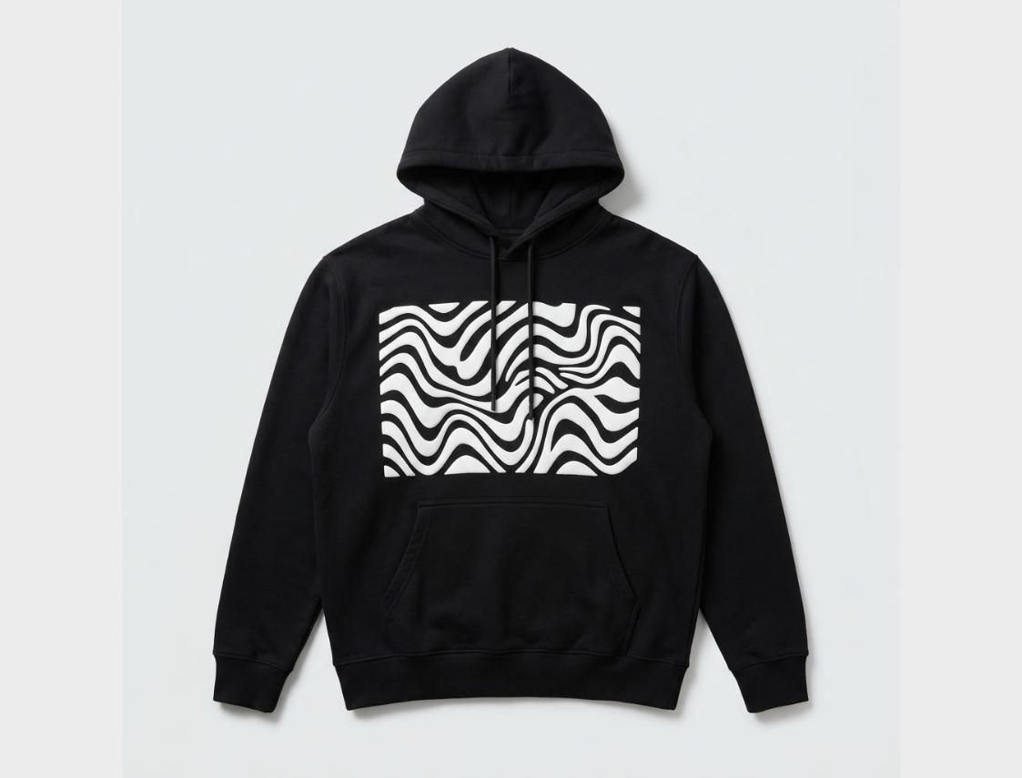 Custom puff print hoodies by Canzon Sport, private label clothing manufacturer